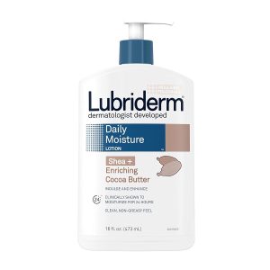 Lubriderm Daily Moisture Body Lotion with Shea + Enriching Cocoa Butter For Dry Skin, Clean, Non-Greasy and Dermatologist Developed brand, 473ml