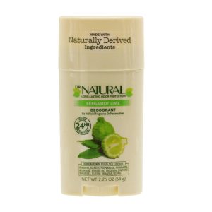 Dr. Natural Deodorant for Women and Men - Aluminum Free - Sulfate & Paraben Free, Cruelty Free- Deodorant Stick - 24 Hour Long Lasting Odor Protection -Bergamot Lime, 64g